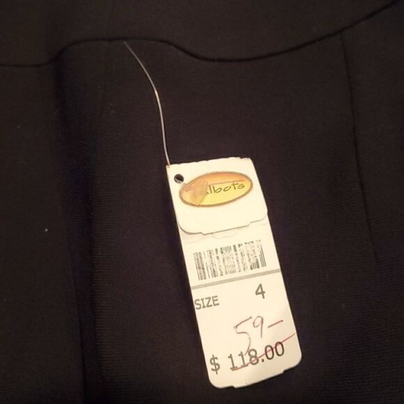 Talbots Lined High Waisted Wide Leg Zip & Clasp Closure Dress Sz 4 Pants - Picture 9 of 14